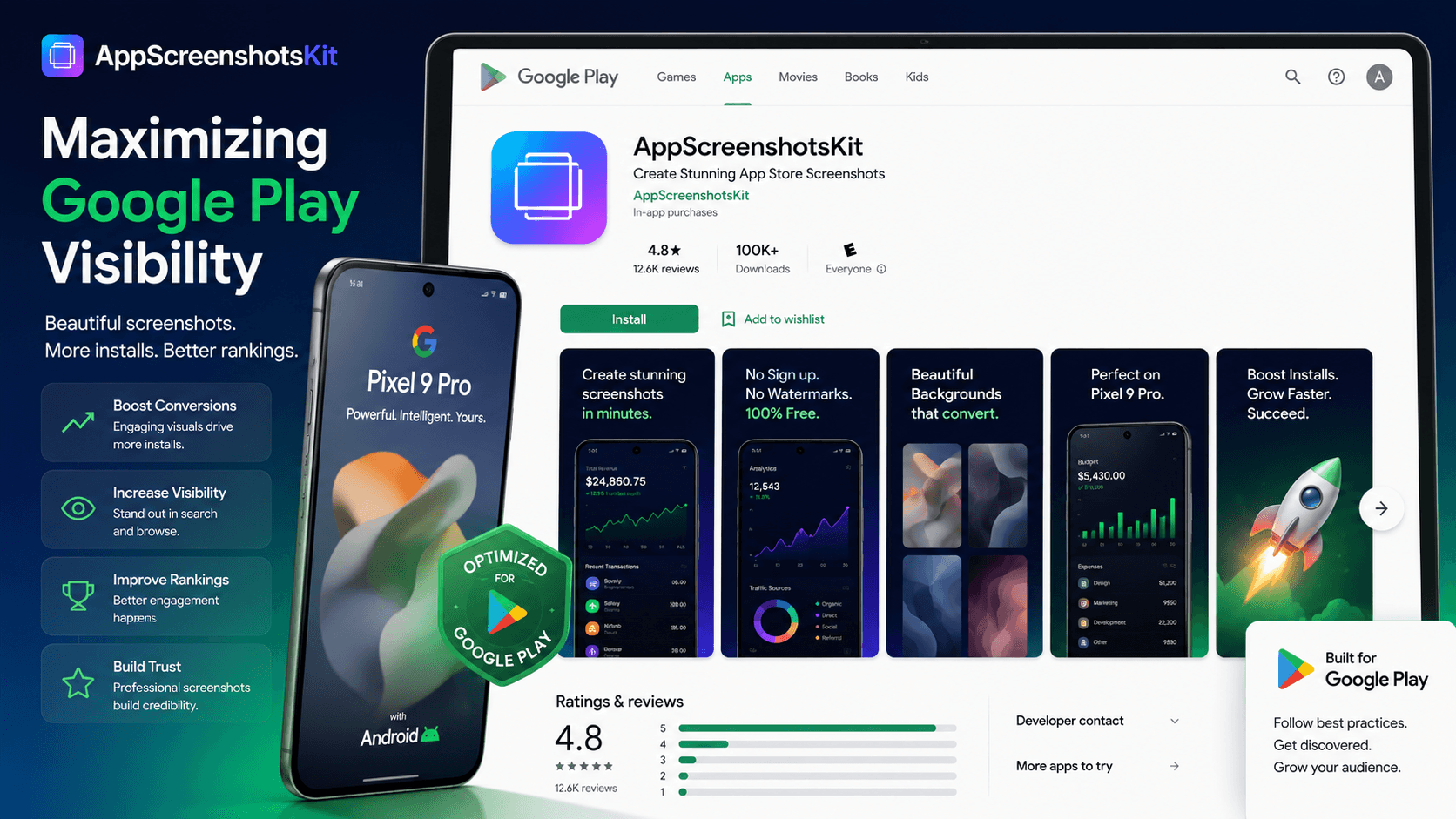 Maximizing App Visibility: Leveraging AppScreenshotsKit's Features for Google Play Success